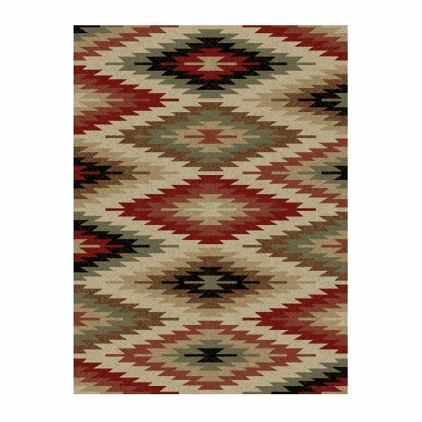 Sleep Ez 7 ft. 10 in. x 9 ft. 10 in. Lodge King La Cruces Area Rug SL1847718